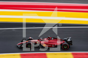 2022-08-27 - 16 LECLERC Charles (mco), Scuderia Ferrari F1-75, action during the Formula 1 Rolex Belgian Grand Prix 2022, 14th round of the 2022 FIA Formula One World Championship from August 26 to 28, 2022 on the Circuit de Spa-Francorchamps, in Francorchamps, Belgium - F1 - BELGIAN GRAND PRIX 2022 - FORMULA 1 - MOTORS