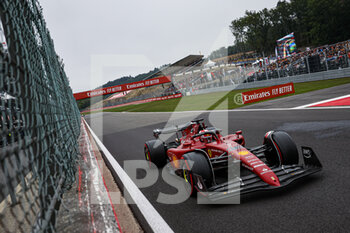 2022-08-27 - 16 LECLERC Charles (mco), Scuderia Ferrari F1-75, action during the Formula 1 Rolex Belgian Grand Prix 2022, 14th round of the 2022 FIA Formula One World Championship from August 26 to 28, 2022 on the Circuit de Spa-Francorchamps, in Francorchamps, Belgium - F1 - BELGIAN GRAND PRIX 2022 - FORMULA 1 - MOTORS