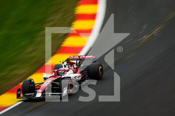 2022-08-27 - 24 ZHOU Guanyu (chi), Alfa Romeo F1 Team ORLEN C42, action during the Formula 1 Rolex Belgian Grand Prix 2022, 14th round of the 2022 FIA Formula One World Championship from August 26 to 28, 2022 on the Circuit de Spa-Francorchamps, in Francorchamps, Belgium - F1 - BELGIAN GRAND PRIX 2022 - FORMULA 1 - MOTORS