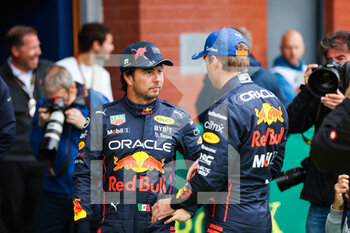 2022-08-27 - PEREZ Sergio (mex), Red Bull Racing RB18, VERSTAPPEN Max (ned), Red Bull Racing RB18, portrait during the Formula 1 Rolex Belgian Grand Prix 2022, 14th round of the 2022 FIA Formula One World Championship from August 26 to 28, 2022 on the Circuit de Spa-Francorchamps, in Francorchamps, Belgium - F1 - BELGIAN GRAND PRIX 2022 - FORMULA 1 - MOTORS