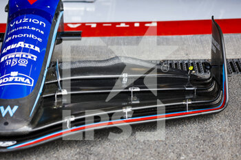 2022-08-28 - Front wing, Williams Racing FW44, mechanical detail during the Formula 1 Rolex Belgian Grand Prix 2022, 14th round of the 2022 FIA Formula One World Championship from August 26 to 28, 2022 on the Circuit de Spa-Francorchamps, in Francorchamps, Belgium - F1 - BELGIAN GRAND PRIX 2022 - RACE - FORMULA 1 - MOTORS