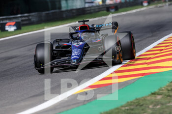 2022-08-28 - 23 ALBON Alexander (tha), Williams Racing FW44, action during the Formula 1 Rolex Belgian Grand Prix 2022, 14th round of the 2022 FIA Formula One World Championship from August 26 to 28, 2022 on the Circuit de Spa-Francorchamps, in Francorchamps, Belgium - F1 - BELGIAN GRAND PRIX 2022 - RACE - FORMULA 1 - MOTORS