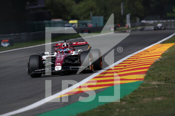 2022-08-28 - 77 BOTTAS Valtteri (fin), Alfa Romeo F1 Team ORLEN C42, action during the Formula 1 Rolex Belgian Grand Prix 2022, 14th round of the 2022 FIA Formula One World Championship from August 26 to 28, 2022 on the Circuit de Spa-Francorchamps, in Francorchamps, Belgium - F1 - BELGIAN GRAND PRIX 2022 - RACE - FORMULA 1 - MOTORS