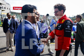 2022-08-28 - BEN SULAYEM Mohammed (uae), President of the FIA, BINOTTO Mattia (ita), Managing Director of the Scuderia Ferrari, portrait during the Formula 1 Rolex Belgian Grand Prix 2022, 14th round of the 2022 FIA Formula One World Championship from August 26 to 28, 2022 on the Circuit de Spa-Francorchamps, in Francorchamps, Belgium - F1 - BELGIAN GRAND PRIX 2022 - RACE - FORMULA 1 - MOTORS