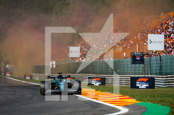 2022-08-28 - 18 STROLL Lance (can), Aston Martin F1 Team AMR22, action during the Formula 1 Rolex Belgian Grand Prix 2022, 14th round of the 2022 FIA Formula One World Championship from August 26 to 28, 2022 on the Circuit de Spa-Francorchamps, in Francorchamps, Belgium - F1 - BELGIAN GRAND PRIX 2022 - RACE - FORMULA 1 - MOTORS