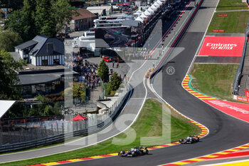 2022-08-28 - 22 TSUNODA Yuki (jap), Scuderia AlphaTauri AT03, 10 GASLY Pierre (fra), Scuderia AlphaTauri AT03, action during the Formula 1 Rolex Belgian Grand Prix 2022, 14th round of the 2022 FIA Formula One World Championship from August 26 to 28, 2022 on the Circuit de Spa-Francorchamps, in Francorchamps, Belgium - F1 - BELGIAN GRAND PRIX 2022 - RACE - FORMULA 1 - MOTORS