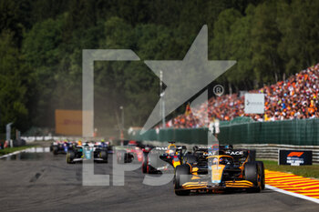 2022-08-28 - 03 RICCIARDO Daniel (aus), McLaren F1 Team MCL36, action during the Formula 1 Rolex Belgian Grand Prix 2022, 14th round of the 2022 FIA Formula One World Championship from August 26 to 28, 2022 on the Circuit de Spa-Francorchamps, in Francorchamps, Belgium - F1 - BELGIAN GRAND PRIX 2022 - RACE - FORMULA 1 - MOTORS