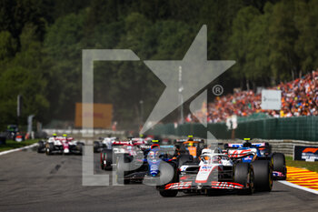 2022-08-28 - 20 MAGNUSSEN Kevin (den), Haas F1 Team VF-22 Ferrari, action during the Formula 1 Rolex Belgian Grand Prix 2022, 14th round of the 2022 FIA Formula One World Championship from August 26 to 28, 2022 on the Circuit de Spa-Francorchamps, in Francorchamps, Belgium - F1 - BELGIAN GRAND PRIX 2022 - RACE - FORMULA 1 - MOTORS