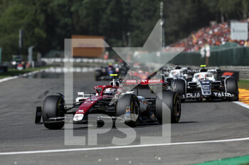 2022-08-28 - 24 ZHOU Guanyu (chi), Alfa Romeo F1 Team ORLEN C42, action during the Formula 1 Rolex Belgian Grand Prix 2022, 14th round of the 2022 FIA Formula One World Championship from August 26 to 28, 2022 on the Circuit de Spa-Francorchamps, in Francorchamps, Belgium - F1 - BELGIAN GRAND PRIX 2022 - RACE - FORMULA 1 - MOTORS