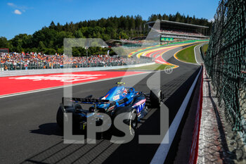 2022-08-28 - 31 OCON Esteban (fra), Alpine F1 Team A522, action during the Formula 1 Rolex Belgian Grand Prix 2022, 14th round of the 2022 FIA Formula One World Championship from August 26 to 28, 2022 on the Circuit de Spa-Francorchamps, in Francorchamps, Belgium - F1 - BELGIAN GRAND PRIX 2022 - RACE - FORMULA 1 - MOTORS