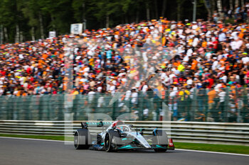 2022-08-28 - 63 RUSSELL George (gbr), Mercedes AMG F1 Team W13, action during the Formula 1 Rolex Belgian Grand Prix 2022, 14th round of the 2022 FIA Formula One World Championship from August 26 to 28, 2022 on the Circuit de Spa-Francorchamps, in Francorchamps, Belgium - F1 - BELGIAN GRAND PRIX 2022 - RACE - FORMULA 1 - MOTORS