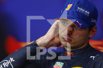 2022-08-28 - VERSTAPPEN Max (ned), Red Bull Racing RB18, portrait press conference during the Formula 1 Rolex Belgian Grand Prix 2022, 14th round of the 2022 FIA Formula One World Championship from August 26 to 28, 2022 on the Circuit de Spa-Francorchamps, in Francorchamps, Belgium - F1 - BELGIAN GRAND PRIX 2022 - RACE - FORMULA 1 - MOTORS