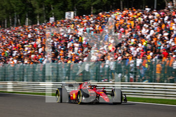 2022-08-28 - 16 LECLERC Charles (mco), Scuderia Ferrari F1-75, action during the Formula 1 Rolex Belgian Grand Prix 2022, 14th round of the 2022 FIA Formula One World Championship from August 26 to 28, 2022 on the Circuit de Spa-Francorchamps, in Francorchamps, Belgium - F1 - BELGIAN GRAND PRIX 2022 - RACE - FORMULA 1 - MOTORS