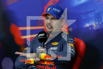 2022-08-28 - VERSTAPPEN Max (ned), Red Bull Racing RB18, portrait, press conference, during the Formula 1 Rolex Belgian Grand Prix 2022, 14th round of the 2022 FIA Formula One World Championship from August 26 to 28, 2022 on the Circuit de Spa-Francorchamps, in Francorchamps, Belgium - F1 - BELGIAN GRAND PRIX 2022 - RACE - FORMULA 1 - MOTORS