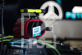 2022-09-01 - Mercedes AMG F1 Team W13, mechanical detail, fuel, carburant, Petronas, illustration during the Formula 1 Heineken Dutch Grand Prix 2022, 15th round of the 2022 FIA Formula One World Championship from September 2 to 4, 2022 on the Zandvoort Circuit, in Netherlands, Belgium - F1 - DUTCH GRAND PRIX 2022 - FORMULA 1 - MOTORS