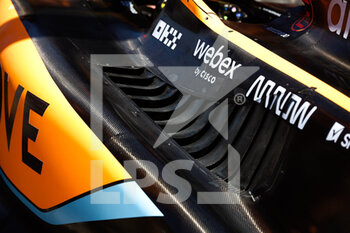 2022-09-01 - McLaren F1 Team MCL36, mechanical detail sidepods during the Formula 1 Heineken Dutch Grand Prix 2022, 15th round of the 2022 FIA Formula One World Championship from September 2 to 4, 2022 on the Zandvoort Circuit, in Netherlands, Belgium - F1 - DUTCH GRAND PRIX 2022 - FORMULA 1 - MOTORS