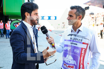 2022-09-03 - BEN SULAYEM Mohammed (uae), President of the FIA, and DUPIN Laurent of Canal+ TV, during the Formula 1 Heineken Dutch Grand Prix 2022, 15th round of the 2022 FIA Formula One World Championship from September 2 to 4, 2022 on the Zandvoort Circuit, in Netherlands, Belgium - F1 - DUTCH GRAND PRIX 2022 - FORMULA 1 - MOTORS