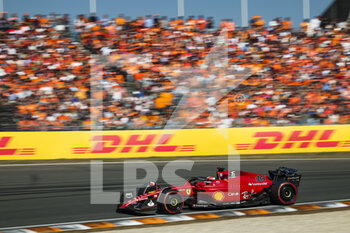 2022-09-03 - 16 LECLERC Charles (mco), Scuderia Ferrari F1-75, action during the Formula 1 Heineken Dutch Grand Prix 2022, 15th round of the 2022 FIA Formula One World Championship from September 2 to 4, 2022 on the Zandvoort Circuit, in Netherlands, Belgium - F1 - DUTCH GRAND PRIX 2022 - FORMULA 1 - MOTORS
