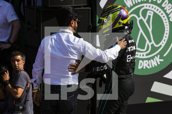 2022-09-03 - HAMILTON Lewis (gbr), Mercedes AMG F1 Team W13, BEN SULAYEM Mohammed (uae), President of the FIA, portrait during the Formula 1 Heineken Dutch Grand Prix 2022, 15th round of the 2022 FIA Formula One World Championship from September 2 to 4, 2022 on the Zandvoort Circuit, in Netherlands, Belgium - F1 - DUTCH GRAND PRIX 2022 - FORMULA 1 - MOTORS
