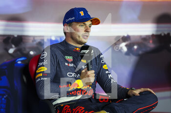 2022-09-03 - VERSTAPPEN Max (ned), Red Bull Racing RB18, portrait, Post-qualifying press conference during the Formula 1 Heineken Dutch Grand Prix 2022, 15th round of the 2022 FIA Formula One World Championship from September 2 to 4, 2022 on the Zandvoort Circuit, in Netherlands, Belgium - F1 - DUTCH GRAND PRIX 2022 - FORMULA 1 - MOTORS