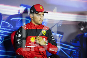2022-09-03 - LECLERC Charles (mco), Scuderia Ferrari F1-75, portrait, Post-qualifying press conference during the Formula 1 Heineken Dutch Grand Prix 2022, 15th round of the 2022 FIA Formula One World Championship from September 2 to 4, 2022 on the Zandvoort Circuit, in Netherlands, Belgium - F1 - DUTCH GRAND PRIX 2022 - FORMULA 1 - MOTORS
