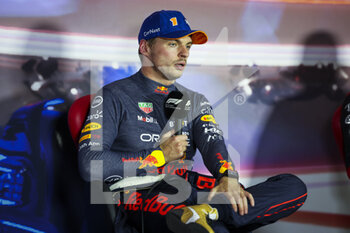 2022-09-03 - VERSTAPPEN Max (ned), Red Bull Racing RB18, portrait, Post-qualifying press conference during the Formula 1 Heineken Dutch Grand Prix 2022, 15th round of the 2022 FIA Formula One World Championship from September 2 to 4, 2022 on the Zandvoort Circuit, in Netherlands, Belgium - F1 - DUTCH GRAND PRIX 2022 - FORMULA 1 - MOTORS