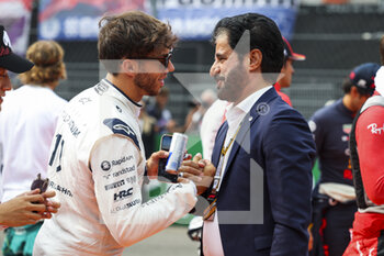 2022-09-04 - GASLY Pierre (fra), Scuderia AlphaTauri AT03, BEN SULAYEM Mohammed (uae), President of the FIA, portrait during the Formula 1 Heineken Dutch Grand Prix 2022, 15th round of the 2022 FIA Formula One World Championship from September 2 to 4, 2022 on the Zandvoort Circuit, in Netherlands, Belgium - F1 - DUTCH GRAND PRIX 2022 - RACE - FORMULA 1 - MOTORS