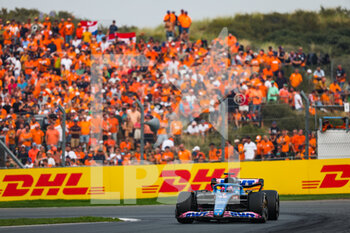 2022-09-04 - 14 ALONSO Fernando (spa), Alpine F1 Team A522, action during the Formula 1 Heineken Dutch Grand Prix 2022, 15th round of the 2022 FIA Formula One World Championship from September 2 to 4, 2022 on the Zandvoort Circuit, in Netherlands, Belgium - F1 - DUTCH GRAND PRIX 2022 - RACE - FORMULA 1 - MOTORS