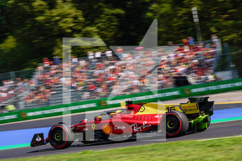 10/09/2022 - Charles Leclerc driving the (16) Scuderia Ferrari F1-75 - 2022 FORMULA 1 PIRELLI GRAN PREMIO D'ITALIA - GRAND PRIX OF ITALY - FREE PRACTICE AND QUALIFYING - FORMULA 1 - MOTORI