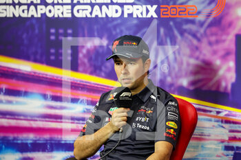2022-10-01 - PER, press conference during the Formula 1 Singapore Airlines Singapore Grand Prix 2022, 17th round of the 2022 FIA Formula One World Championship from September 30 to October 02, 2022 on the Marina Bay Street Circuit, in Singapore - F1 - SINGAPORE GRAND PRIX 2022 - FORMULA 1 - MOTORS