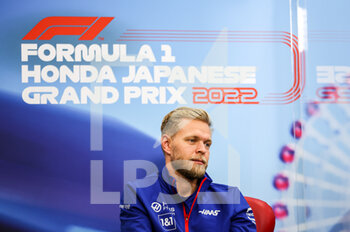 06/10/2022 - MAGNUSSEN Kevin (den), Haas F1 Team VF-22 Ferrari, portrait press conference during the Formula 1 Honda Japanese Grand Prix 2022, 18th round of the 2022 FIA Formula One World Championship from October 7 to 9, 2022 on the Suzuka International Racing Course, in Suzuka, Mie Prefecture, Japan - F1 - JAPANESE GRAND PRIX 2022 - FORMULA 1 - MOTORI