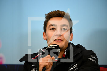 06/10/2022 - RUSSELL George (gbr), Mercedes AMG F1 Team W13, portrait press conference during the Formula 1 Honda Japanese Grand Prix 2022, 18th round of the 2022 FIA Formula One World Championship from October 7 to 9, 2022 on the Suzuka International Racing Course, in Suzuka, Mie Prefecture, Japan - F1 - JAPANESE GRAND PRIX 2022 - FORMULA 1 - MOTORI