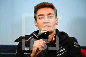 06/10/2022 - RUSSELL George (gbr), Mercedes AMG F1 Team W13, portrait press conference during the Formula 1 Honda Japanese Grand Prix 2022, 18th round of the 2022 FIA Formula One World Championship from October 7 to 9, 2022 on the Suzuka International Racing Course, in Suzuka, Mie Prefecture, Japan - F1 - JAPANESE GRAND PRIX 2022 - FORMULA 1 - MOTORI