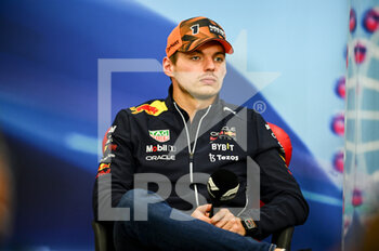 06/10/2022 - VERSTAPPEN Max (ned), Red Bull Racing RB18, portrait press conference during the Formula 1 Honda Japanese Grand Prix 2022, 18th round of the 2022 FIA Formula One World Championship from October 7 to 9, 2022 on the Suzuka International Racing Course, in Suzuka, Mie Prefecture, Japan - F1 - JAPANESE GRAND PRIX 2022 - FORMULA 1 - MOTORI