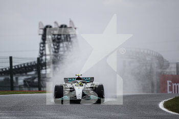 07/10/2022 - 44 HAMILTON Lewis (gbr), Mercedes AMG F1 Team W13, action during the Formula 1 Honda Japanese Grand Prix 2022, 18th round of the 2022 FIA Formula One World Championship from October 7 to 9, 2022 on the Suzuka International Racing Course, in Suzuka, Mie Prefecture, Japan - F1 - JAPANESE GRAND PRIX 2022 - FORMULA 1 - MOTORI