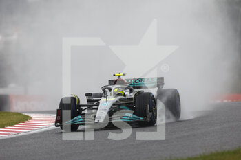 07/10/2022 - 44 HAMILTON Lewis (gbr), Mercedes AMG F1 Team W13, action during the Formula 1 Honda Japense Grand Prix 2022, 18th round of the 2022 FIA Formula One World Championship from Octobre 7 to 9, 2022 on the Suzuka International Racing Course, in Suzuka, Mie Prefecture, Japan - F1 - JAPANESE GRAND PRIX 2022 - FORMULA 1 - MOTORI