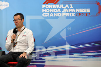 2022-10-08 - Mike Elliott (GBR) Mercedes AMG F1 Technical Director; portrait, in the FIA Press Conference during the Formula 1 Honda Japense Grand Prix 2022, 18th round of the 2022 FIA Formula One World Championship from Octobre 7 to 9, 2022 on the Suzuka International Racing Course, in Suzuka, Mie Prefecture, Japan - F1 - JAPANESE GRAND PRIX 2022 - FORMULA 1 - MOTORS