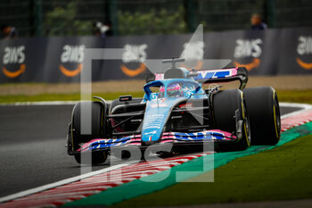 2022-10-08 - 14 ALONSO Fernando (spa), Alpine F1 Team A522, action during the Formula 1 Honda Japanese Grand Prix 2022, 18th round of the 2022 FIA Formula One World Championship from October 7 to 9, 2022 on the Suzuka International Racing Course, in Suzuka, Mie Prefecture, Japan - F1 - JAPANESE GRAND PRIX 2022 - FORMULA 1 - MOTORS