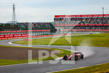 2022-10-09 - 16 LECLERC Charles (mco), Scuderia Ferrari F1-75, action during the Formula 1 Honda Japanese Grand Prix 2022, 18th round of the 2022 FIA Formula One World Championship from Octobre 7 to 9, 2022 on the Suzuka International Racing Course, in Suzuka, Mie Prefecture, Japan - F1 - JAPANESE GRAND PRIX 2022 - RACE - FORMULA 1 - MOTORS