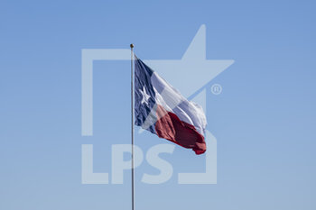 2022-10-20 - Texas flag, drapeau during the Formula 1 Aramco United States Grand Prix 2022, 19th round of the 2022 FIA Formula One World Championship from October 21 to 23, 2022 on the Circuit of the Americas, in Austin, Texas - F1 - UNITED STATES GRAND PRIX 2022 - FORMULA 1 - MOTORS