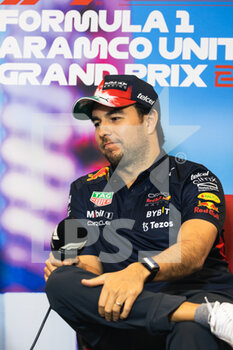 2022-10-20 - PEREZ Sergio (mex), Red Bull Racing RB18, portrait press conference during the Formula 1 Aramco United States Grand Prix 2022, 19th round of the 2022 FIA Formula One World Championship from October 21 to 23, 2022 on the Circuit of the Americas, in Austin, Texas - F1 - UNITED STATES GRAND PRIX 2022 - FORMULA 1 - MOTORS