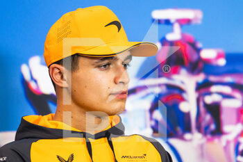 2022-10-20 - NORRIS Lando (gbr), McLaren F1 Team MCL36, portrait press conference during the Formula 1 Aramco United States Grand Prix 2022, 19th round of the 2022 FIA Formula One World Championship from October 21 to 23, 2022 on the Circuit of the Americas, in Austin, Texas - F1 - UNITED STATES GRAND PRIX 2022 - FORMULA 1 - MOTORS