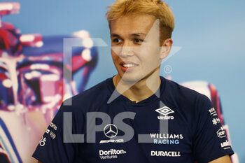 2022-10-20 - ALBON Alexander (tha), Williams Racing FW44, portrait press conference during the Formula 1 Aramco United States Grand Prix 2022, 19th round of the 2022 FIA Formula One World Championship from October 21 to 23, 2022 on the Circuit of the Americas, in Austin, Texas - F1 - UNITED STATES GRAND PRIX 2022 - FORMULA 1 - MOTORS