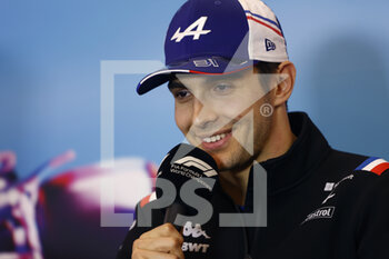 2022-10-20 - OCON Esteban (fra), Alpine F1 Team A522, portrait portrait press conference during the Formula 1 Aramco United States Grand Prix 2022, 19th round of the 2022 FIA Formula One World Championship from October 21 to 23, 2022 on the Circuit of the Americas, in Austin, Texas - F1 - UNITED STATES GRAND PRIX 2022 - FORMULA 1 - MOTORS
