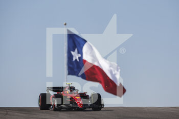 2022-10-21 - 55 SAINZ Carlos (spa), Scuderia Ferrari F1-75, action during the Formula 1 Aramco United States Grand Prix 2022, 19th round of the 2022 FIA Formula One World Championship from October 21 to 23, 2022 on the Circuit of the Americas, in Austin, Texas - F1 - UNITED STATES GRAND PRIX 2022 - FORMULA 1 - MOTORS
