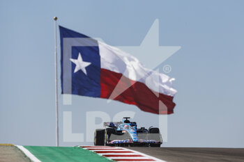 2022-10-21 - 14 ALONSO Fernando (spa), Alpine F1 Team A522, action during the Formula 1 Aramco United States Grand Prix 2022, 19th round of the 2022 FIA Formula One World Championship from October 21 to 23, 2022 on the Circuit of the Americas, in Austin, Texas - F1 - UNITED STATES GRAND PRIX 2022 - FORMULA 1 - MOTORS