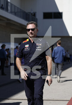 2022-10-21 - HORNER Christian (gbr), Team Principal of Red Bull Racing, portrait during the Formula 1 Aramco United States Grand Prix 2022, 19th round of the 2022 FIA Formula One World Championship from October 21 to 23, 2022 on the Circuit of the Americas, in Austin, Texas - F1 - UNITED STATES GRAND PRIX 2022 - FORMULA 1 - MOTORS