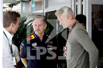 2022-10-21 - HORNER Christian (gbr), Team Principal of Red Bull Racing, portrait COULTHARD David (gbr), Former F1 driver, portrait during the Formula 1 Aramco United States Grand Prix 2022, 19th round of the 2022 FIA Formula One World Championship from October 21 to 23, 2022 on the Circuit of the Americas, in Austin, Texas - F1 - UNITED STATES GRAND PRIX 2022 - FORMULA 1 - MOTORS