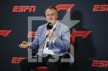 2022-10-22 - Burke Magnus ESPN President, Programming and Original Content, portrait during the Formula 1 Aramco United States Grand Prix 2022, 19th round of the 2022 FIA Formula One World Championship from October 21 to 23, 2022 on the Circuit of the Americas, in Austin, Texas - F1 - UNITED STATES GRAND PRIX 2022 - FORMULA 1 - MOTORS
