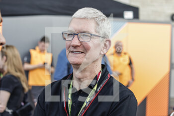 2022-10-22 - Tim Cook Chief Executive of Apple Inc. portrait during the Formula 1 Aramco United States Grand Prix 2022, 19th round of the 2022 FIA Formula One World Championship from October 21 to 23, 2022 on the Circuit of the Americas, in Austin, Texas - F1 - UNITED STATES GRAND PRIX 2022 - FORMULA 1 - MOTORS